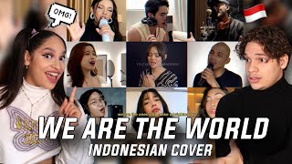 HOW ARE THEY THIS GOOD Waleska amp Efra react to Indonesias Various Artists  We Are The World [upl. by Parik]