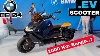 BMW CE04 EV⚡️Scooter Launched  OLA सै 3X बड़ा Battery Pack  1000Km Range In Single Charge🔥 [upl. by Endys215]