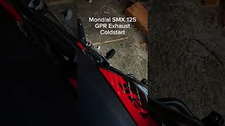 Mondial SMX 125 GPR Exhaust No DB Killer Coldstart [upl. by Noicpecnoc]