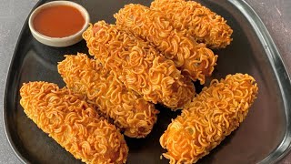 আলু আর নুডুলস দিয়ে মুচমুচে বিকেলের নাস্তা  Potato Noodles Finger  Potato Snacks  Crispy Snacks [upl. by Ennovihs130]