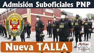 NUEVA TALLA y otras NOVEDADES PNP 20222023 Admisión EESTP [upl. by Llien102]