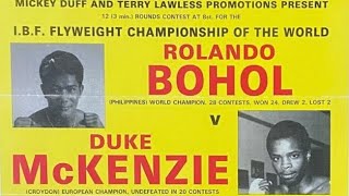 Rolando Bohol vs Duke Mackenzie IBF World Flyweight Title  Bohol Second Title Defense [upl. by Neddie]