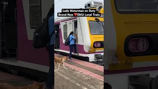 Lady Motorman on Duty Brand New EMU Local Train [upl. by Eitsim]