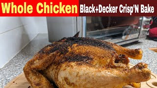 Whole Chicken Air Fryer Toaster Recipe Black n Decker Crisp n Bake [upl. by Ibrad108]