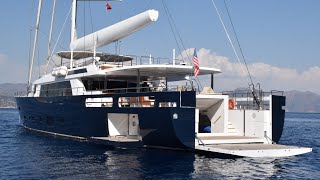 40 m Steel Hull Motorsailer EXTREME walkthrough Yacht For Sale [upl. by Ranite]