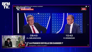 Revivez le débat entre JeanLuc Mélenchon et Éric Zemmour sur Twitch [upl. by Hoi]