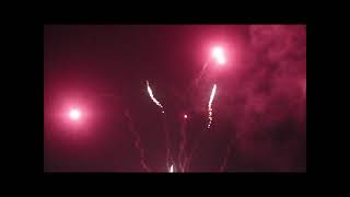 Loud whistle with red tips to red strobe flare  49 Shot  Pyroland Fireworks [upl. by Gascony735]