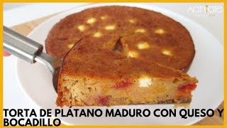 TORTA DE PLÁTANO MACHO MADURO CON QUESO Y BOCADILLO  El sabor es increíble y fácil de preparar [upl. by Chow814]