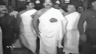 Saddam Hussain doing Hajj [upl. by Kenweigh751]