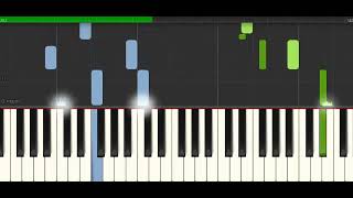 PinkPantherThemePantera Rosa Piano Midi Tutorial Accordi Synthesia [upl. by Chud]