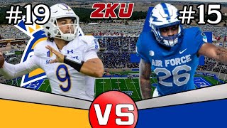 2KU Saturdays 19 San Jose State  15 Air Force [upl. by Itnahsa]