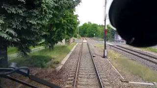 Bahnstrecke Nossen Meißen eine Streckenmitfahrt Teil 1 [upl. by Salot569]