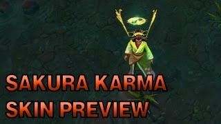 Sakura Karma skin  Karma Rework  League of Legends [upl. by Awad]