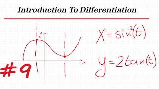 Intro to Differentiation Part 9  How To Solve Parametric Differentiation  1st amp 2nd Derivatives [upl. by Fridell]