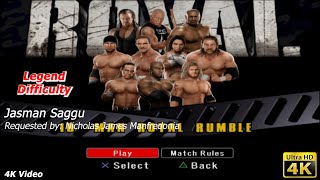 WWE SmackDown vs Raw 2008  Undertaker vs 9 other wrestlers  10 Man Royal Rumble  Nicholas James M [upl. by Templia364]