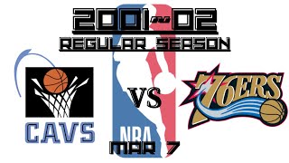 【NBA】200102 CAVS vs SIXERS 3 7 [upl. by Caressa323]