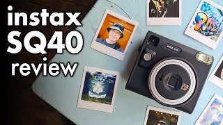 Fujifilm instax SQ40 REVIEW  best INSTANT square camera [upl. by Akienom]