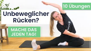 Unbeweglicher Rücken Mache diese 10 Übungen täglich [upl. by Tonia]