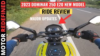 2023 Bajaj Dominar 250 E20 New Model Ride Review  On Road Price Features Exhaust amp New Console [upl. by Irodim]