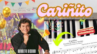 Cariñito Rodolfo Aicardi Piano Tutorial  Partitura  Julian Bustacara [upl. by Yrot916]