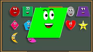 The Shapes Song  More Nursery Rhymes amp Kids Songs  Shapes with Dedé [upl. by Sirrot]