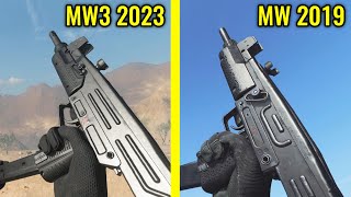 COD MW3 2023 vs MW 2019  Weapons Comparison [upl. by Harikahs]