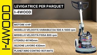 La Migliore Levigatrice per Parquet e Pavimenti in Legno Scopri I4Wood di HG Hyper Grinder [upl. by Notgnillew]