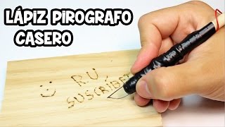 Lápiz Pirografo Casero para Grabar en Madera [upl. by Conner755]