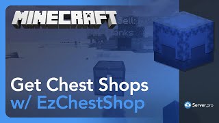 How to Make Chest Shops on Your Server Ez Chest Shop Plugin  Minecraft Java [upl. by Raddi]