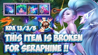 13 KILL KDA SERAPHINE CRITICAL MACHINE GUN GAMEPLAY  WILD RIFT BUILD  RUNES [upl. by Patterman335]