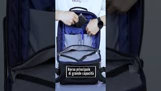 ¡La Mochila Inteligente Que Cambió Mi Vida 🚀 Organización y Tecnología en un Solo Lugar 🎒 tech [upl. by Joann]