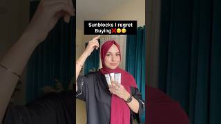 Sunblocks I regret buying👎🏻😒 sunscreen skincarereview sunblock [upl. by Greenman]