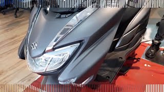 Suzuki Burgman Street 125  Matte Fibroin Grey  First Look  Walk Around [upl. by Tesil167]