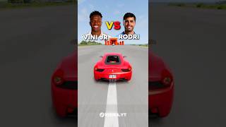 Quem ganha nas faltas Vini JR vs Rodri ⚽ beamng beamngdrivevinijr rodri [upl. by Page]