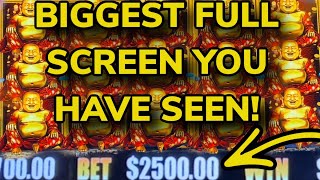 IS THIS THE BIGGEST FULL SCREEN YOU HAVE EVER SEEN 2500 BETS [upl. by Lazare393]