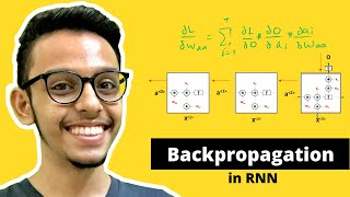 Backpropagation in RNN  Backpropagation through time [upl. by Brendin]