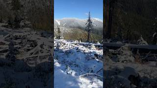 Searching for mine sites amp hit the first snow line of the year exploring idaho losthistory snow [upl. by Caryl]