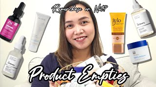 Product Empties  Skincare Products Ive Used Up [upl. by Annahsar]