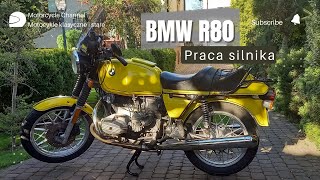 BMW R80  praca silnika Motocykle klasyczne i stare [upl. by Egamlat]