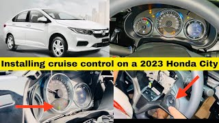 install the cruise control in 2023 Honda City 12 [upl. by Ahseen]