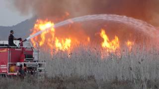 Incendio en el Cañaveral de Lo Poyo Cartagena [upl. by Kauppi]