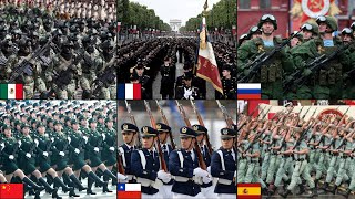 15 Desfiles Militares Más IMPRESIONANTES Del Mundo [upl. by Lezned]