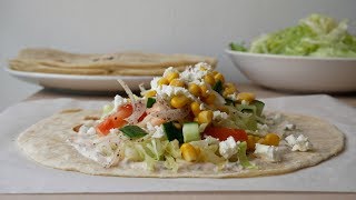 Salat Dürüm Selber Machen Rezept  Simple Salad Wraps Recipe  ENG SUBS [upl. by Ignacia]