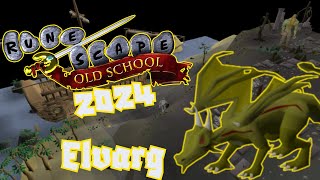 Elvarg Boss Fight In 2024 Old School Runescape With Golden Sun Music [upl. by Llerehc366]