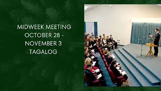 TAGALOG MIDWEEK MEETING OCTOBER 28  NOVEMBER 3 [upl. by Zingale180]