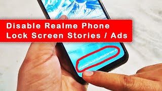 Remove Ads From Realme UI  How to Remove Lock Screen Magazine [upl. by Othe]