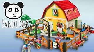 ⭕ Playmobil Ponyhof  ausgepackt und angespielt  Pandido TV [upl. by Tiphane401]