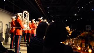 Gerry Byrne Harvey Keitel USMC Ball 2013  HQMC Drum amp Bugle Corps [upl. by Ahsenod]