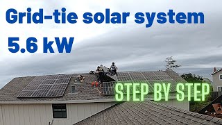 Installing 56kW Gridtie solar system Step by step [upl. by Idnac]