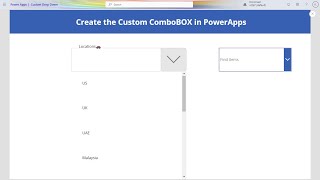 Custom Combobox In Power Apps [upl. by Lea]